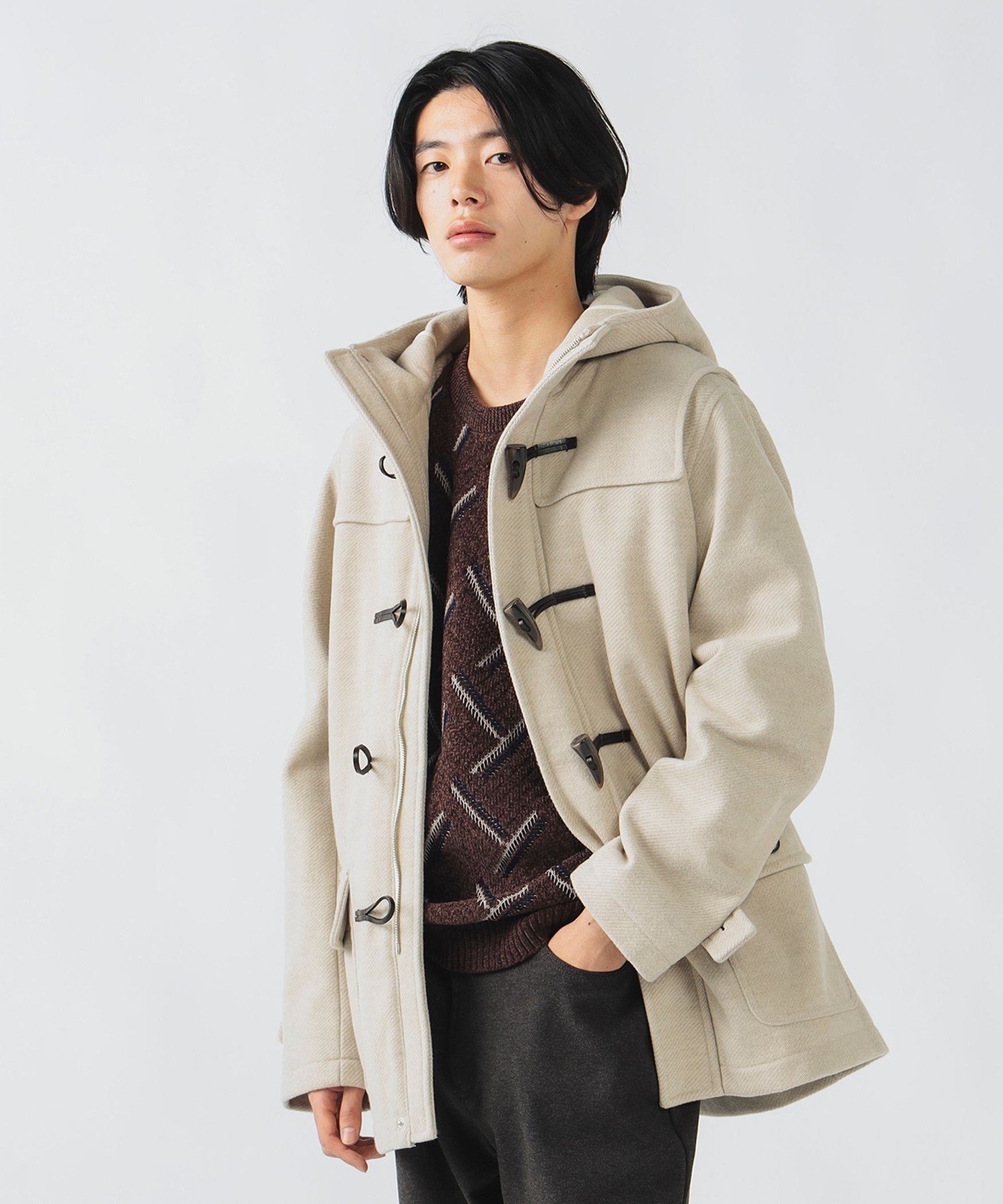 BEAMS HEART(ビームス ハート) MEN ジップ ダッフルコート