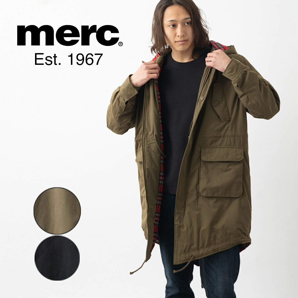 Merc London(メルクロンドン) フィッシュテールモッズコート