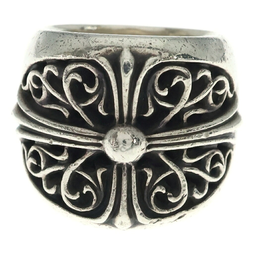CHROME HEARTS(クロムハーツ) CLASSIC OVAL クラシックオーバルクロス リング シルバー BCA340 21.0号【中古】