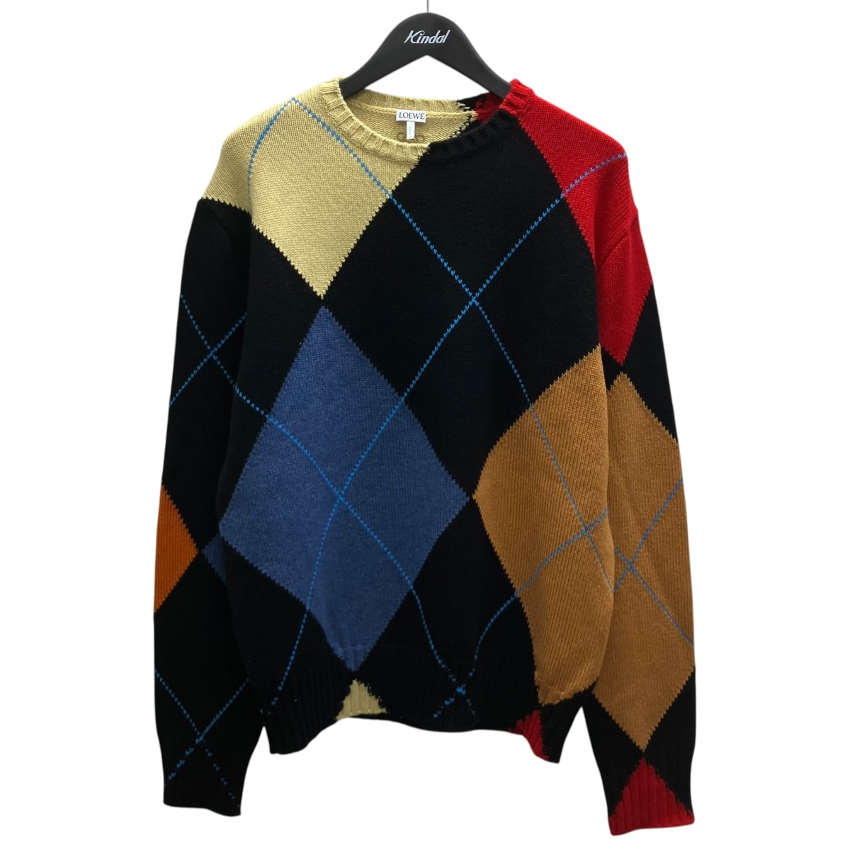 【中古】LOEWEカシミヤニット マルチカラー サイズ：M【価格見直し】