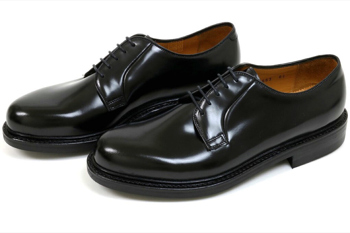 【ポイント10倍+5倍】ジャランスリウァヤ プレーントゥ ハイシャインレザー ブラック ダイナイトソール JALAN SRIWIJAYA 98348 BLACK HI SHINE