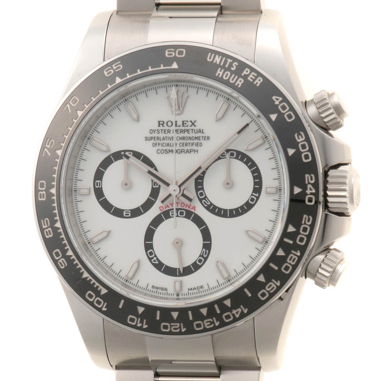ROLEX ロレックス コスモグラフ デイトナ 126500LN 腕時計 SS ステンレススチール セラクロムベゼル ホワイト文字盤 自動巻き メンズ 2026年6月【中古】460