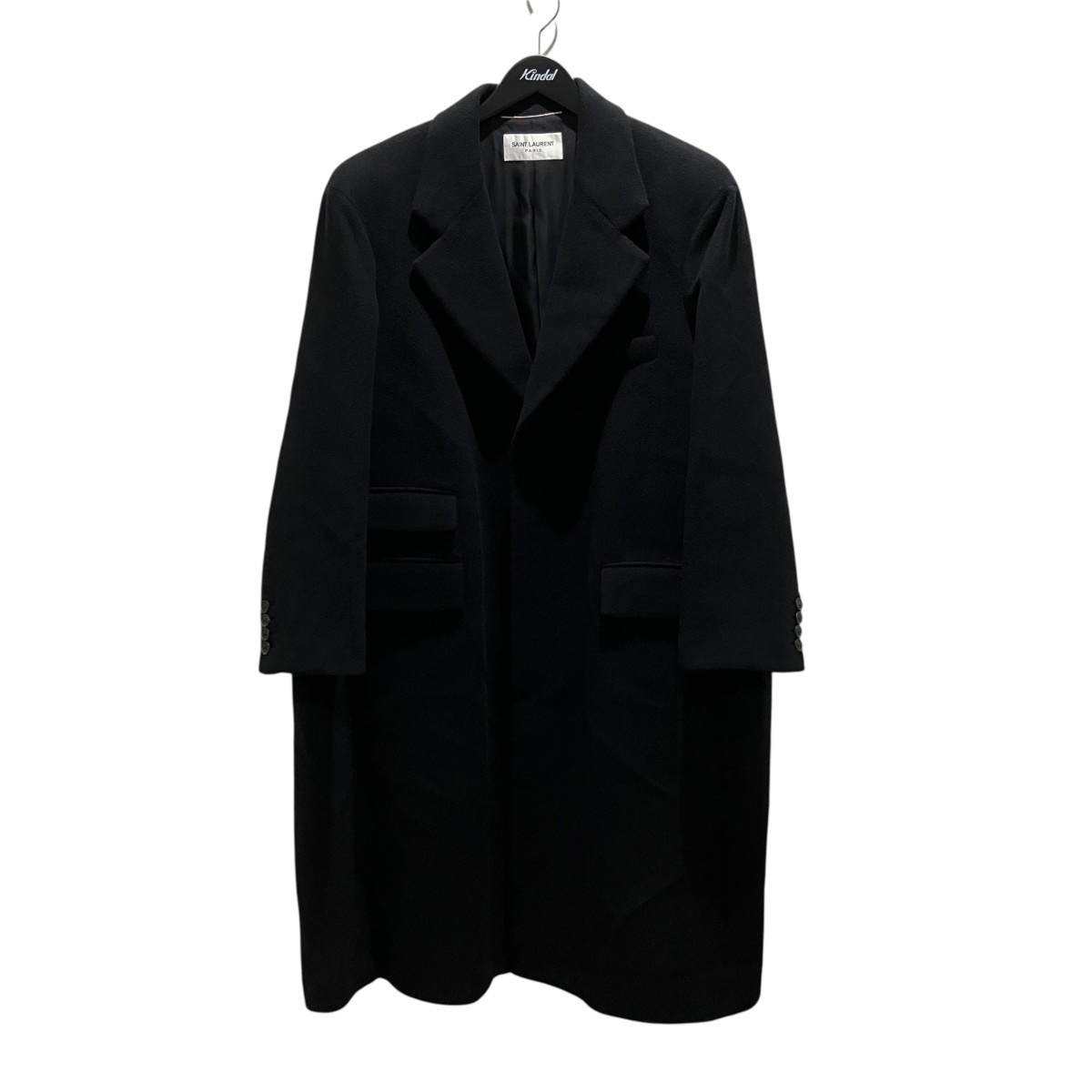 SAINT LAURENT PARIS(サンローランパリ) チェスターコート 763953 ブラック