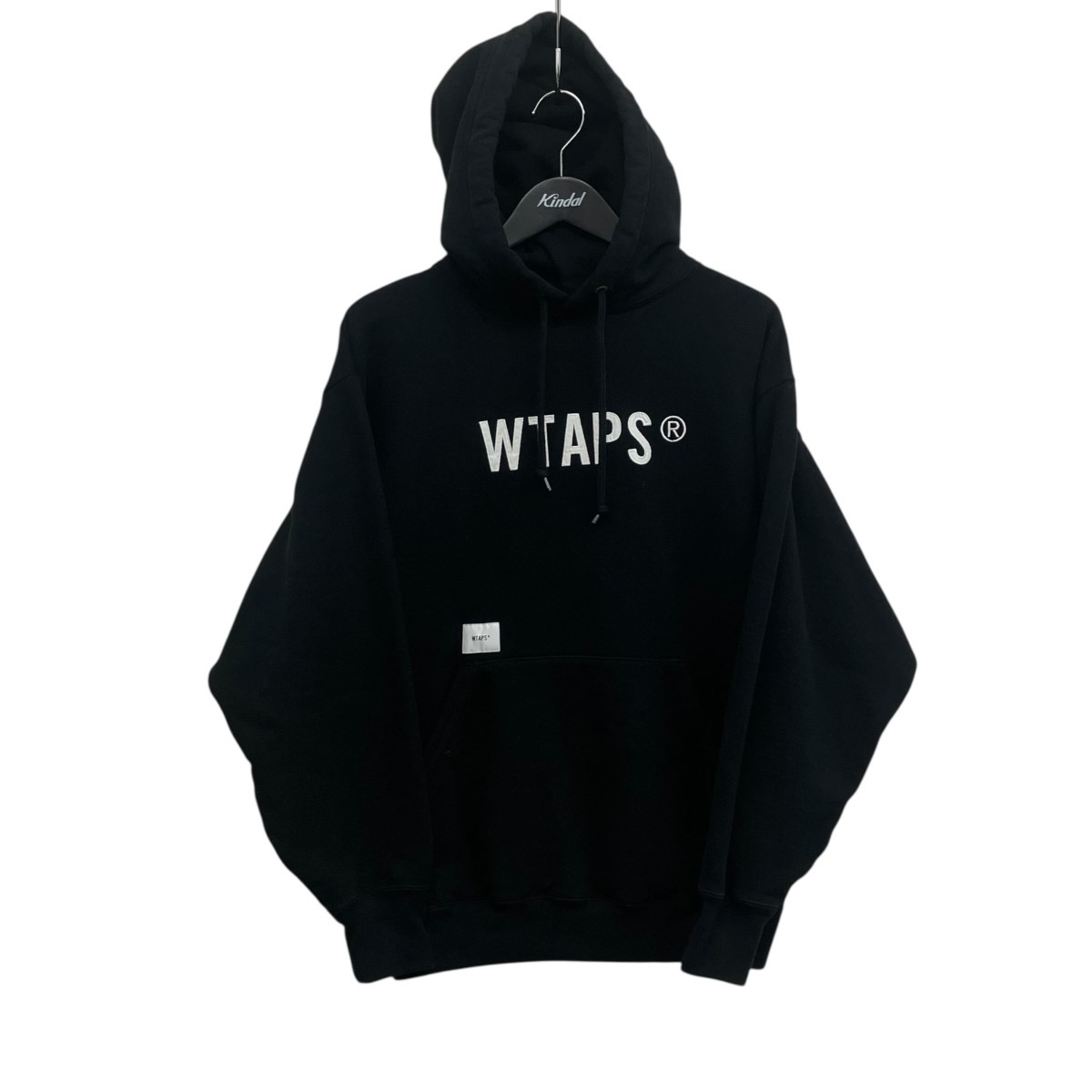 WTAPS(ダブルタップス) プリントフーディー ブラック×ホワイト サイズ02【中古】