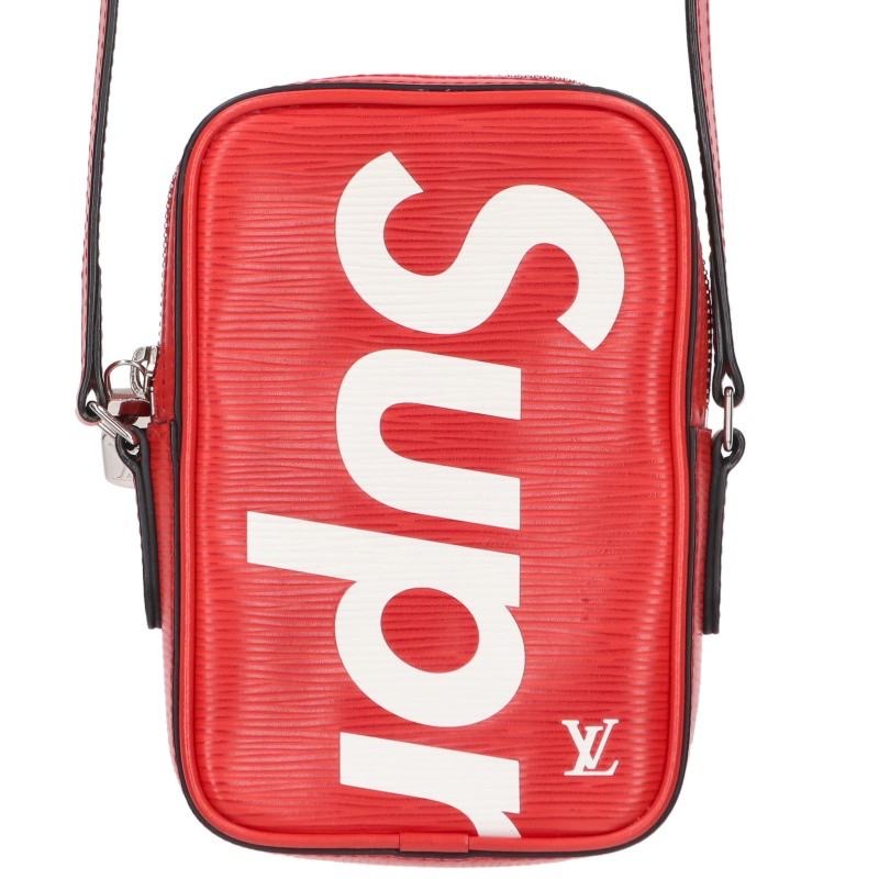 シュプリーム ルイ・ヴィトン SUPREME LOUIS VUITTON LV Danube PPM エピレザーショルダーバッグ(レッド)